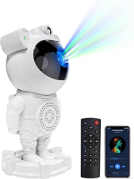 Astronaut Projector – Galaxy Light with Remote Control 🌌✨