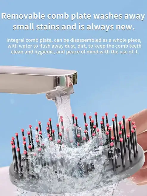 Red Multi Functional Light Therapy Scalp Massager