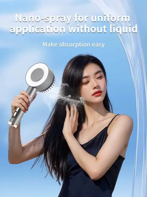 Red Multi Functional Light Therapy Scalp Massager