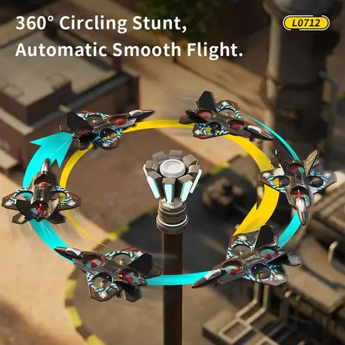 Fighter Jet Remote Control Plane with Lights, Perfect for Kids & Beginners