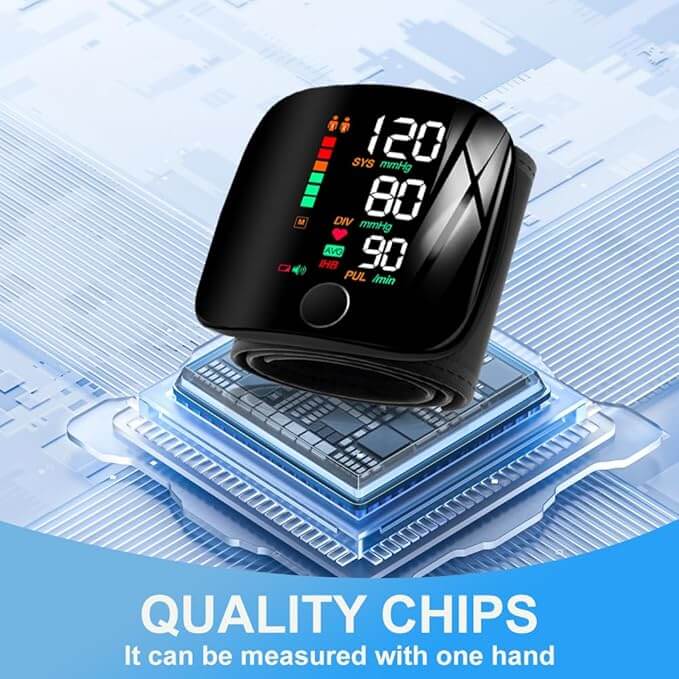 Rechargeable Wrist Blood Pressure Monitor